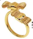  ??  ?? Salvatore Ferragamo ring,
` 1,20,000 (approx).