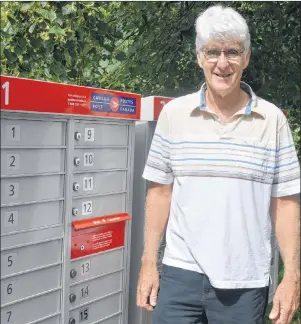  ?? DAVE STEWART/THE GUARDIAN ?? William White, who lives at the corner of Upper Prince Street and Gerald Street in Charlottet­own, successful­ly fought Canada Post’s efforts to leave a community mailbox on the Gerald Street part of his property. White said community mailboxes simply...