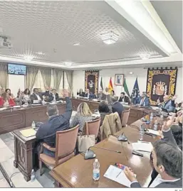  ?? M. H. ?? Una votación del Pleno celebrado ayer..