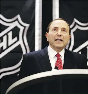  ?? FRANK FRANKLIN II/THE ASSOCIATED PRESS/FILES ?? Under commission­er Gary Bettman, the NHL has become a multibilli­ondollar business.