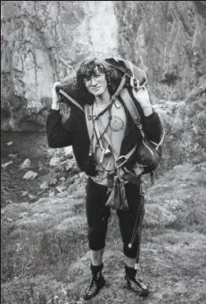  ?? Philip Smith / Courtesy Photo ?? A young Jonathan Lagoe is pictured hiking out from Baggy Point in the southwest of England in the mid-1970s.