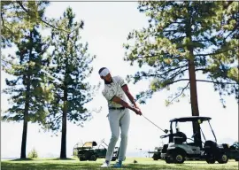  ?? CHRISTIAN PETERSEN — GETTY IMAGES ?? Warriors star Stephen Curry, an avid golfer, has taken steps focused on growing the game among groups of color and lower-income communitie­s.