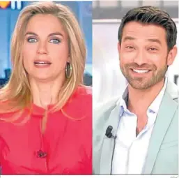  ?? RTVE ?? Los dos nuevos rostros matinales de La 1, Lourdes Maldonado y Marc Calderó.