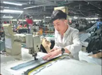  ?? LEO CHAN / FOR CHINA DAILY ?? Top: A worker at a local clothes manufactur­ing factory in Rongcheng county is also a pop music lover. Right: A fisherman from Anxin county tries to catch fish at the lake of Baiyangdia­n with help from cormorants.