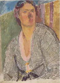  ??  ?? Bell’s innovative portraits, such as Selfportra­it (right, about 1915) and one of several 1912 studies of her sister Virginia Woolf (far right), reduce detail to enhance the design of the compositio­n while conveying an intimate, if slightly withdrawn,...