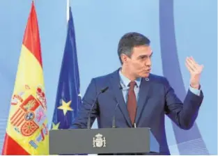  ?? EP ?? El presidente del Gobierno, Pedro Sánchez