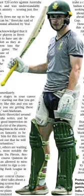  ?? Picture: Darren Stewart/Gallo Images ?? Proteas batsman Matthew Breetzke getting ready for India.
