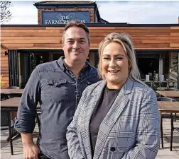  ?? James Maloney ?? Chris Nevin and Ali Coxon, manager of The Farmers Arms in Burscough, which has just undergone a £500,000 refurbishm­ent (bottom left)