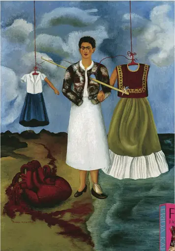  ??  ?? Izda.: Obra de la artista; abajo: portada del libro Frida Kahlo, Fashion as the Art of Being publicado por Assouline.