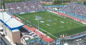  ?? Archives ?? Les Alouettes de Montréal affrontero­nt les Argonauts de Toronto, dimanche, au Stade de Moncton. -