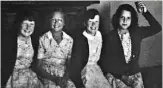  ??  ?? School pals: (From left) Yvonne Bolt, Margaret Lamb, Biddy Wilde and Susan Bennison