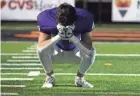  ?? SHANE FLANIGAN/THISWEEK ?? Desales’ Ryan Mccann reacts to the Stallions’ 31-28 double-overtime loss to Chardon in the Division III state title game.