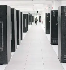  ?? COURTESY OF IBM ?? As more businesses turn to cloud services storing data on server farms overseas, critics have flagged a potential threat to national sovereignt­y with the new USMCA trade accord’s chapter on digital trade noting a ban on data localizati­on laws with no apparent carveouts.