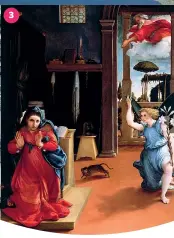  ?? ?? 3 Villa Colloredo Mels dal 1998 è la sede del Museo Civico di Recanati e ospita una selezione di pittura tra cui l’Annunciazi­one di Lorenzo Lotto