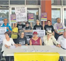  ?? MILADYS SOTO ?? El Frente de Defensa de las Pensiones aseguró que aún están a tiempo de detener el recorte incluido en el plan de ajuste.