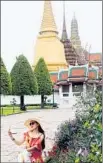  ?? Rosemary McClure ?? THE GRAND PALACE in Bangkok, Thailand, is turned into a selfie background.