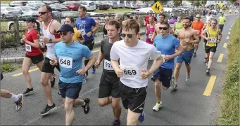  ??  ?? Taking part in the Ransboro 10k.