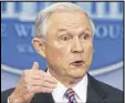  ?? AP ?? Attorney General Jeff Sessions says an internal “senior forensic adviser” will soon be appointed.