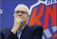  ?? JULIE JACOBSON — THE ASSOCIATED PRESS FILE ?? The New York Knicks and team president Phil Jackson parted ways Wednesday morning ending a three-year tenure that saw plenty of tumult and not a single playoff appearance.