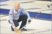  ?? JASON SIMMONDS/JOURNAL PIONEER ?? Glenn Howard is 4-0 (won-lost) entering Friday’s final day of round-robin play at the 2017 Home Hardware Road to the Roar Pre-Trials curling event in Summerside.