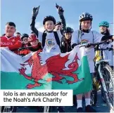  ??  ?? Iolo is an ambassador for the Noah’s Ark Charity