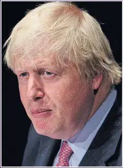  ?? Picture: GETTY ?? DENOUNCED: The Foreign Secretary Boris Johnson