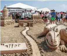  ?? Courtesy of Rhonda Lowe ?? The AIA Sandcastle Competitio­n is expected to draw thousands of spectators. More than 60 teams will compete for the Gold Bucket Award.