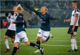  ?? CARINA JOHANSEN / NTB ?? – Lars-Jørgen Salvesen er kanskje den spilleren Viking kunne fått tak i som minner mest om Veton Berisha, sier Marius Lode.