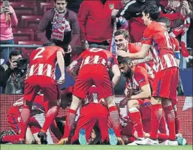  ?? FOTO: AP ?? Koke marcó el gol más rápido de la historia del Atlético en Europa