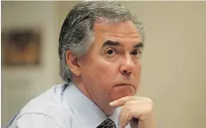  ?? TED RHODES/POSTMEDIA NEWS ?? Premier Jim Prentice says politician­s are now “cutting the ribbons” on schools that were promised three years ago.