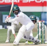  ?? — Twitter ?? Pakistan opener Mohammad Hafeez en route to his century against Australia in the first Test.