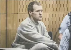  ??  ?? 0 Mosque killer Brenton Harrison Tarrant listens to his sentence