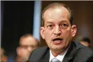  ??  ?? Alexander Acosta Labor secretary-designate