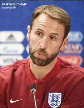  ?? Picture: AFP ?? GARETH SOUTHGATE