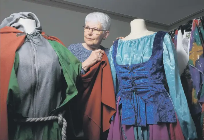  ?? ?? Betty Melbourne has made more than 40 costumes for The Hunchback of Notre Dame which opens at Queen Street Methodist Central Hall next week.