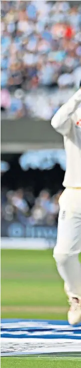  ??  ?? Leading the way: Moeen Ali salutes the Lord’s crowd after his six wickets