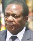  ??  ?? President-designate Mnangagwa