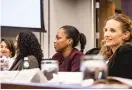  ??  ?? CPS Chief Education OfficerJan­ice Jackson ( 2nd from right) was at the conference.
| RICH HEIN/ SUN- TIMES PHOTOS