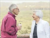  ??  ?? Stanley Fischer, the vice-chairman of the US Federal Reserve (left), and Janet Yellen, the chairwoman, talk outside the Jackson Lake Lodge at the Jackson Hole economic symposium on Friday. Central bankers are struggling to spur slow growth.