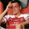  ?? FOTO: ARNE DEDERT/DPA ?? Enttäuscht: Mesut Özil von Arsenal London.