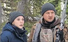  ?? [THE WEINSTEIN CO.] ?? FBI agent Jane Banner (Elizabeth Olsen) and game tracker Cory Lambert (Jeremy Renner), investigat­ing a murder “Wind River.” MPAA rating: Running time: Now showing