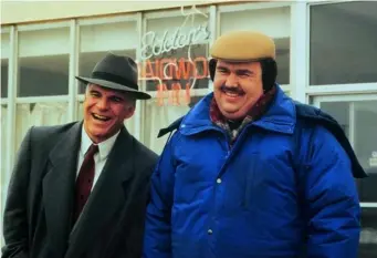  ??  ?? Steve Martin and John Candy in ‘Planes,Trains, and Automobile­s’, 1987 (Allstar/Cinetext/Paramount)