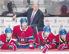  ?? GRAHAM HUGHES/THE CANADIAN PRESS ?? Montreal Canadiens head coach Claude Julien says that even though his team has struggled so far this season, he believes they are up to the challenge of winning big in the second half and qualifying for an unlikely playoff berth.