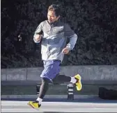  ??  ?? RUNNING is one way Pacquiao builds endurance, but don’t expect him to run from Floyd Mayweather Jr. in the ring. His likeliest strategy is to attack.