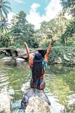  ?? ?? Located in Golden Spring, St Andrew, this river is a gorgeous hidden gem that Dennis enjoys visiting. According to the travel vlogger, it is connected to the popular Boone Hall Oasis.