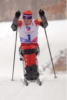  ?? COURTESY OF CHALLENGED ATHLETES FOUNDATION ?? Taos native Kenny LaCome learned to sit ski after a motorcycle accident and became a world-class alpine racer before switching over to Nordic skiing.