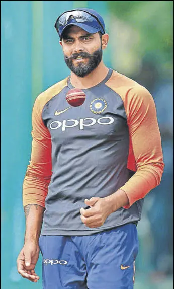  ?? PTI ?? Ravindra Jadeja was included in the 13-man squad for the second Test in Perth and also fielded for a major part of both Australian innings.