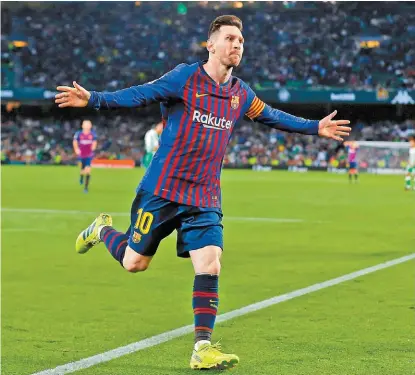  ?? REUTERS ?? La exhibición de Lionel Messi dejó pocas dudas de su calidad.