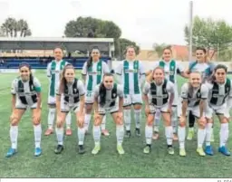  ?? EL DÍA ?? El once inicial que presentó el Córdoba Femenino ante el Aldaia.