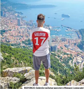  ??  ?? REFORÇO. Golovin vai lutar para ter o Monaco ‘a seus pés’